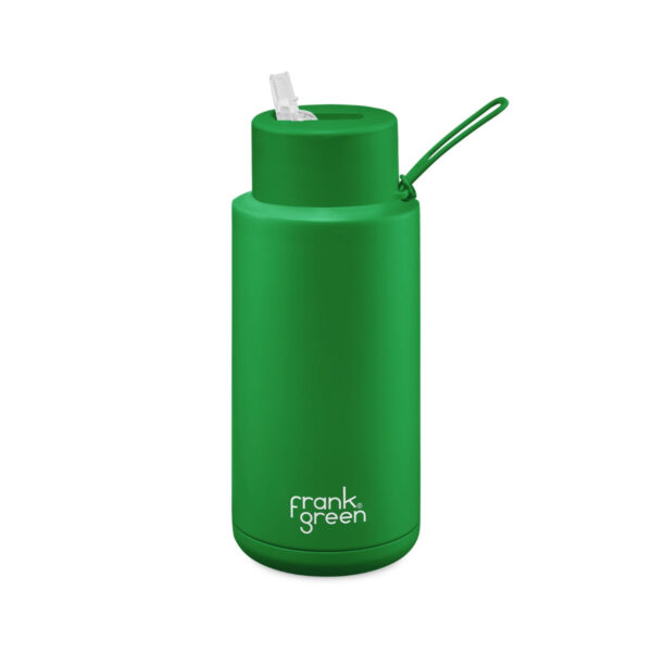 34oz Reusable Bottle - Straw Lid - Evergreen