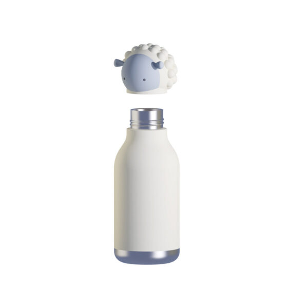 Bestie Bottle Sheep Double Wall Insulated Bottle 460ml White