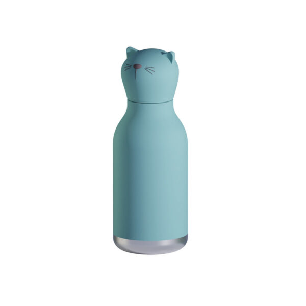 Bestie Bottle Cat Double Wall Insulated Bottle 460ml Teal