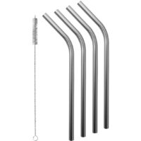 Smoothie Straws with Cleaning Brush - Set Of 4
