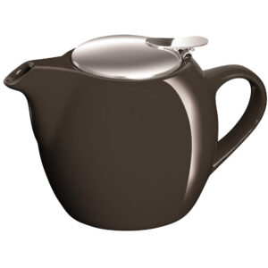 Camelia Ceramic Teapot 500ml - Pitch Black