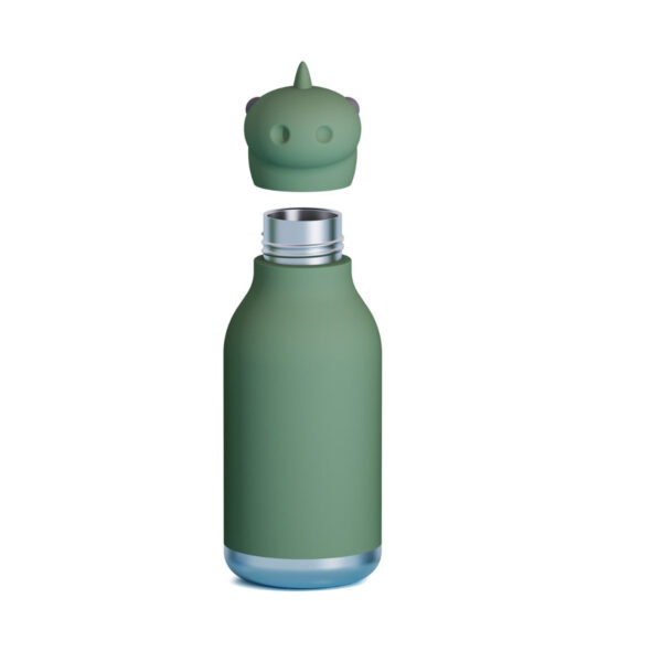 Bestie Bottle Dinosaur Double Wall Insulated Bottle 460ml Green
