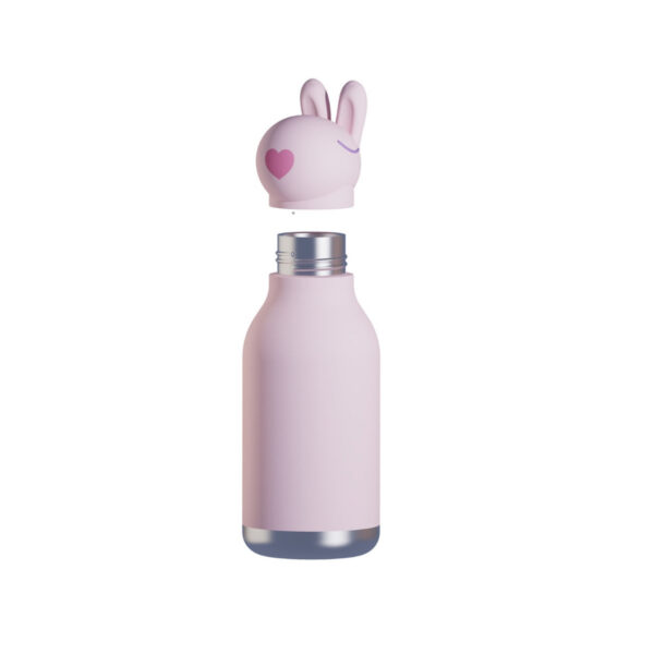 Bestie Bottle Bunny Double Wall Insulated Bottle 460ml Pink