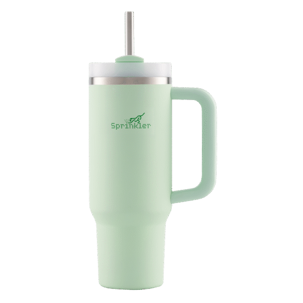 Sunny Insulated Tumbler with Straw Lid 1L - Soft Mint