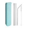 5 Piece Stainless Steel Straw Set With Case