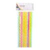 Reusable Party Straws Pack 24 with Brush - Rainbow 25cm