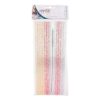 Reusable Party Straws Pack 12 with Brush - Sparkle 25cm