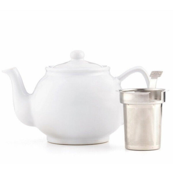 Teapot 6 Cup White