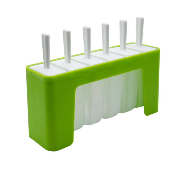 Pop Moulds Groovy Set 6 W/ Stand Spring Green