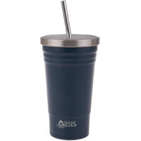 Double Wall Insulated Tumbler W/Straw