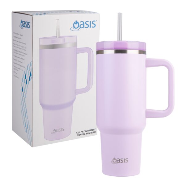 Commuter Travel Tumbler S/S Double Wall Insulated 1.2L - Orchid