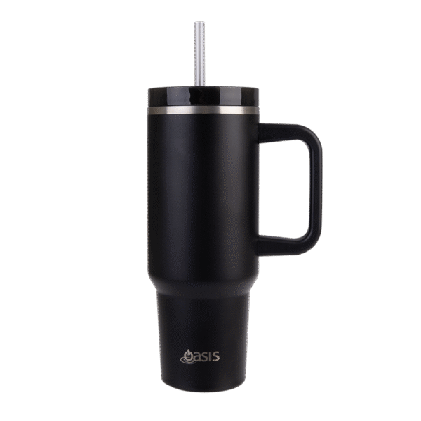 Commuter Travel Tumbler S/S Double Wall Insulated 1.2L - Black