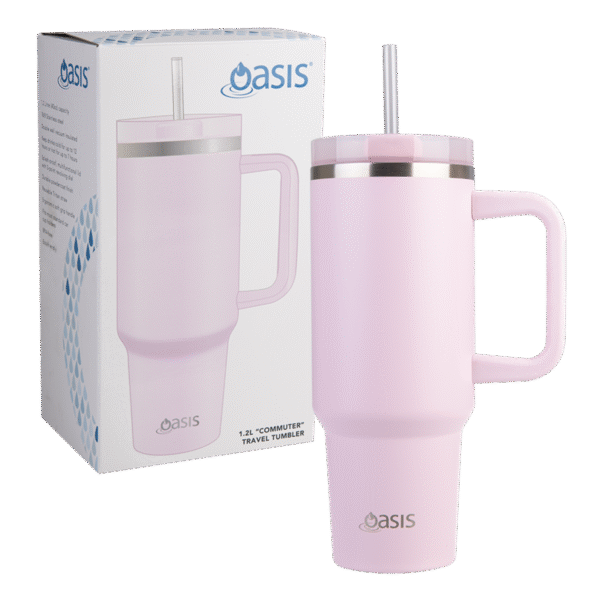 Commuter Travel Tumbler S/S Double Wall Insualted 1.2L - Pink Lemonade