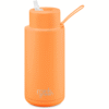 34oz Reusable Bottle - Straw Lid - Neon Orange