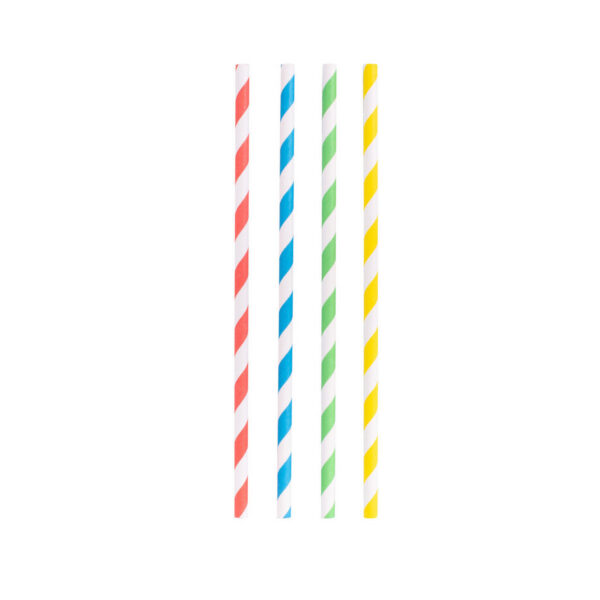 Papers Straws 20Cm R/Bow-Set 50