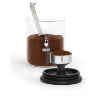 Glass Coffee Jar w/ Moka Top