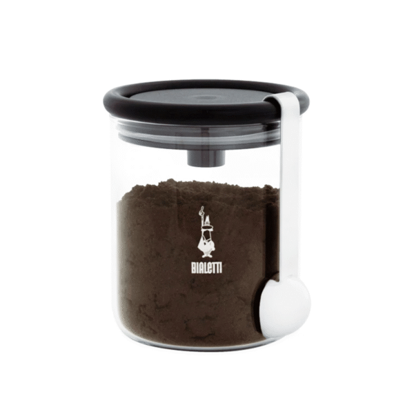 Glass Coffee Jar w/ Moka Top