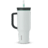 Tumbler Stainless Steel 40oz Cloudscape (Grey White)