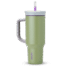 Tumbler Stainless Steel 40oz Hip Cactus (Grey Green)