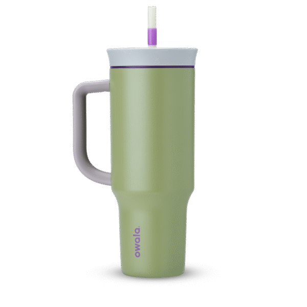 Tumbler Stainless Steel 40oz Hip Cactus (Grey Green)