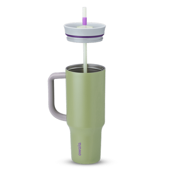 Tumbler Stainless Steel 40oz Hip Cactus (Grey Green)