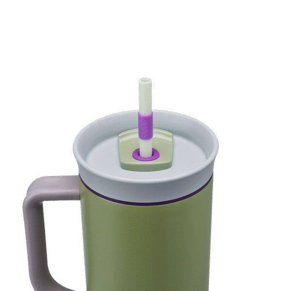 Tumbler Stainless Steel 40oz Hip Cactus (Grey Green)