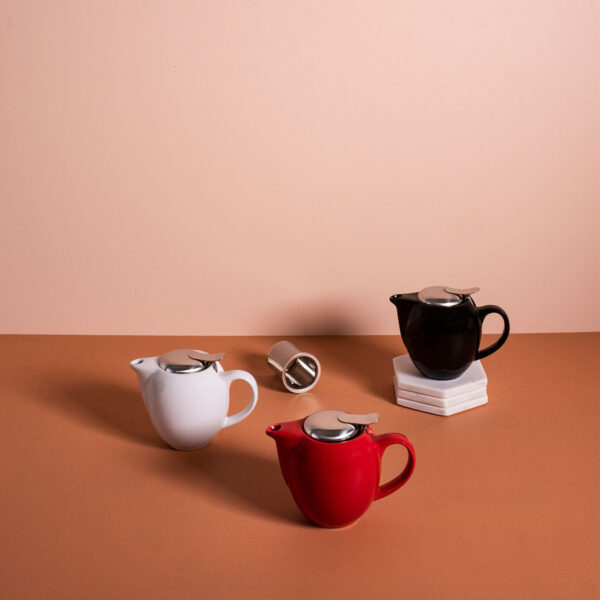 Camelia Cermic Teapot 500ML- Fire Engine Red