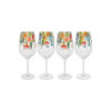 Royal Botanic Gardens Eucalyptus Bloom Wine Glass 500ml Set of 4 Gift Boxed