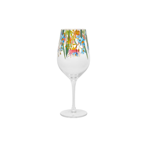 Royal Botanic Gardens Eucalyptus Bloom Wine Glass 500ml Set of 4 Gift Boxed