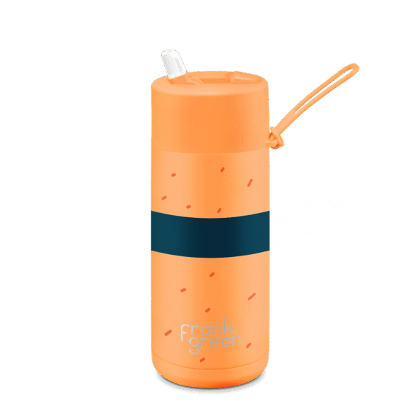 Franksters 16oz Reusable Cup - Flip Lid - Neon Orange Robin