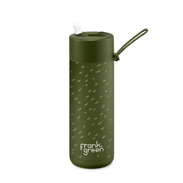 Franksters 20oz Reusable Bottle - Flip Lid - Khaki Scout