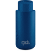 Ultimate Ceramic Reusable Bottle with Push Button Lid 34oz - Deep Ocean