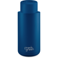 Ultimate Ceramic Reusable Bottle with Push Button Lid 34oz - Deep Ocean