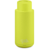 34oz Reusable Bottle - Push Button Lid - Neon Yellow