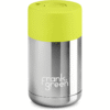 Chrome 10oz Limited Edition Silver Ceramic Cup with Neon Yellow Push Button Lid