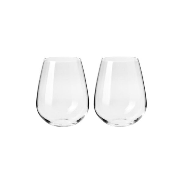 Duet Stemless Wine Glass 500 ml Set Of 2 Gift Boxed