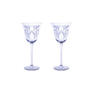 Estelle Michaelides Mystique Wine Glass 320ML Set of 2 Violet Gift Boxed
