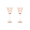Estelle Michaelides Mystique Wine Glass 320ML Set of 2 Melon Gift Boxed