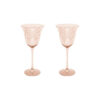 Estelle Michaelides Mystique Wine Glass 320ML Set of 2 Melon Gift Boxed