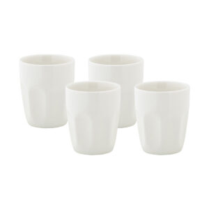 White Basics Latte Cup 200ML Set of 4 Gift Boxed