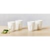 White Basics Latte Cup 200ML Set of 4 Gift Boxed