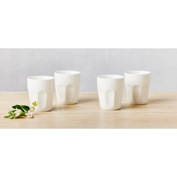 White Basics Latte Cup 200ML Set of 4 Gift Boxed