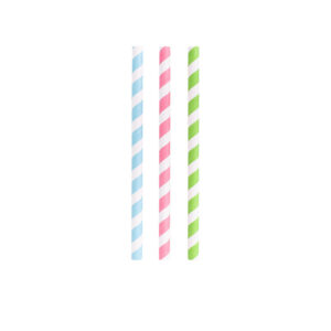 Smoothie Paper Straws Rainbow 23cm - Set of 24
