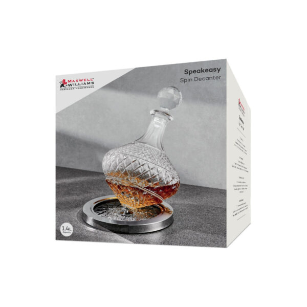 Speakeasy Spinner Decanter 1.4L Gift Boxed