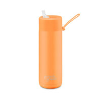 20oz Reusable Bottle - Straw Lid - Neon Orange