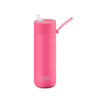 20oz Reusable Bottle - Straw Lid - Neon Pink
