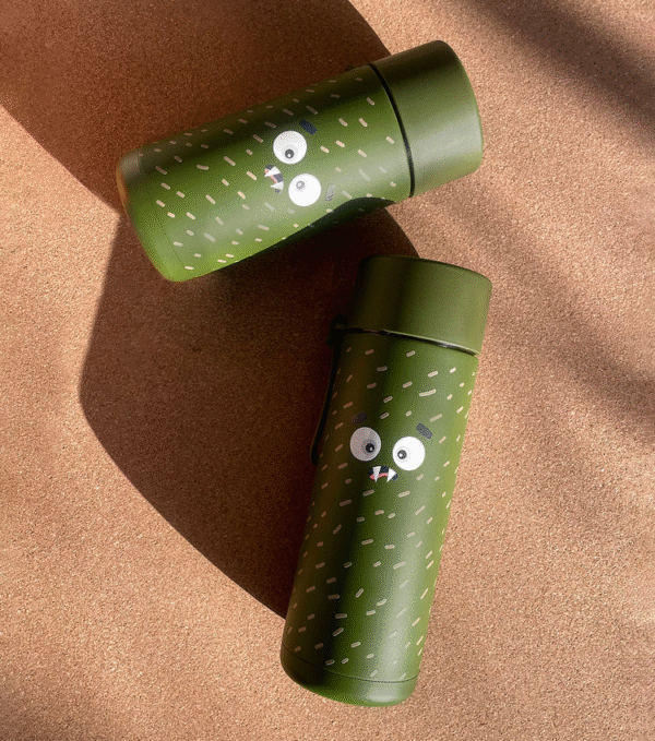 Franksters 20oz Reusable Bottle - Flip Lid - Khaki Scout