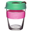 Brew Reusable Glass Coffee Cup Medium 12oz - Llama